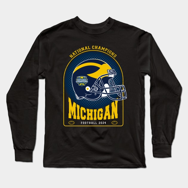 Michigan National Champions Long Sleeve T-Shirt by ActiveNerd